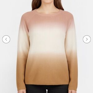 Calvin Klein Women’s Ombré Waffle Weaved Crew Neck Sweater SZ 2X